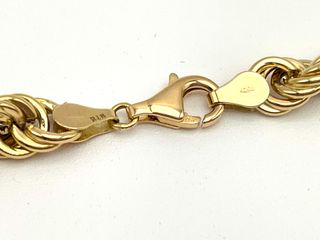 cadena oro 18k 35cm