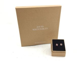 pendientes oro 18k con piedra