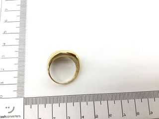 anillo oro 18k con circonita