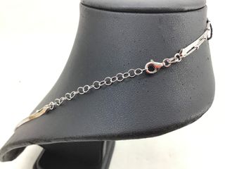 collar plata 925mm con piedra con perla 19 5cm