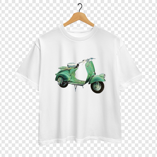 Camiseta blanca Vespa vintage