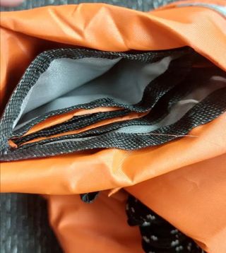 Sombrilla vela triangular,naranja, impermeable,3x3