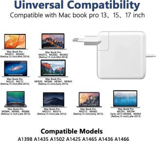 Cargador 60W T-Tip (MagSafe 2) Compatible con MacBook Pro NUEVO