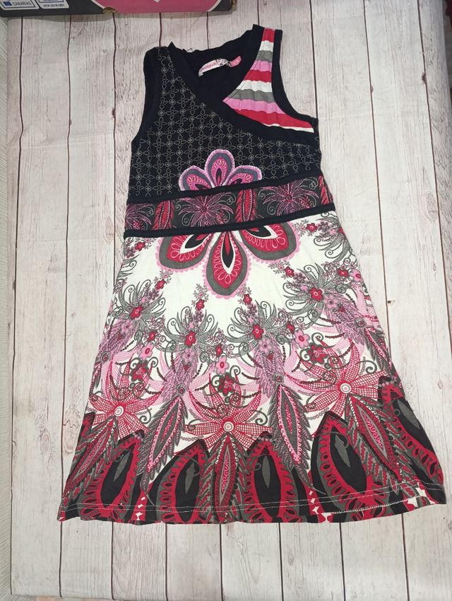 Vestido desigual niña 7-8 años
