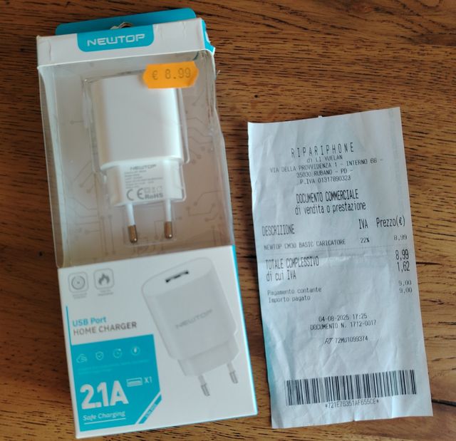 Caricatore NEWTOP USB 2.1A