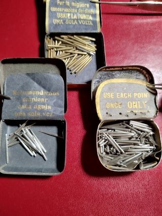 AGUJAS GRAMOFONO ANTIGUAS