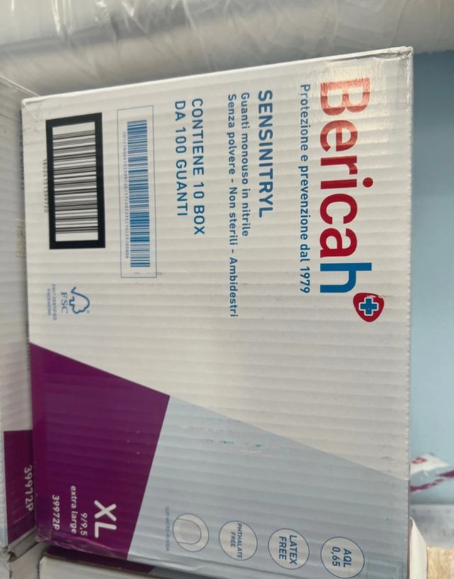 Guanti Nitrile Bericah SENSINITRYL XL