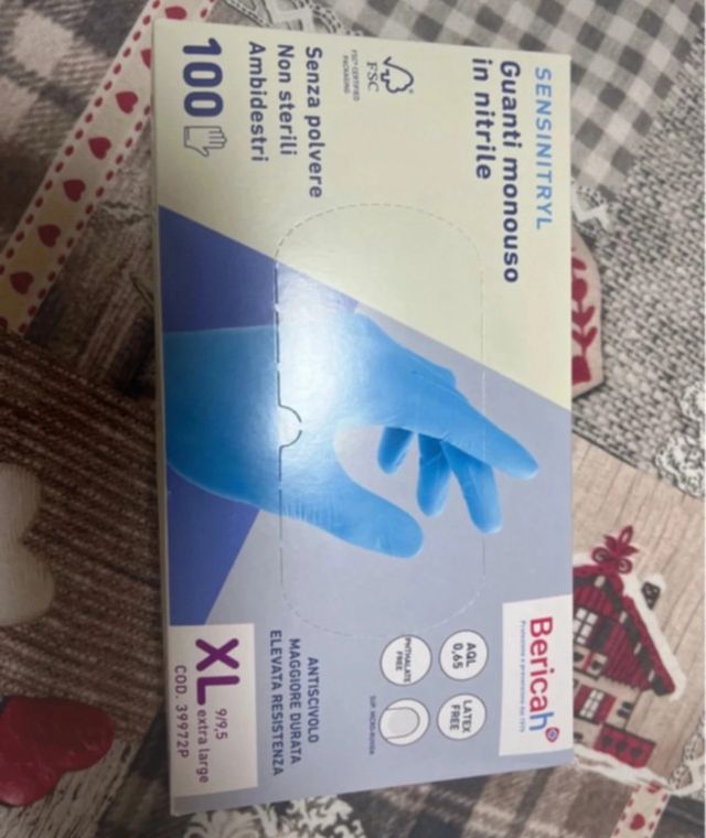 Guanti Nitrile Bericah SENSINITRYL XL