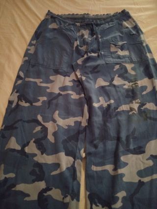 Pantaloni maculati larghi tg Medium