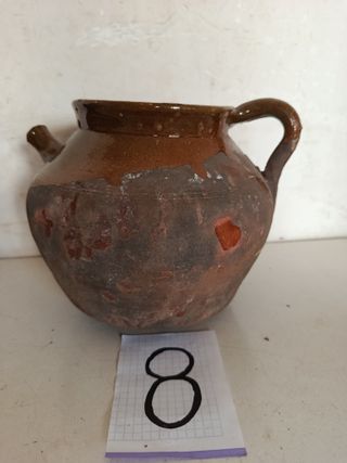 Antigua olla/tetera barro catalana/aragonesa N. 08