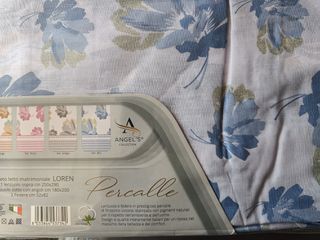 Lenzuola Matrimoniali Cotone Percalle Angels Rosa