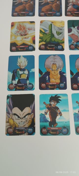 Carte Dragon Ball Z - 17 pezzi