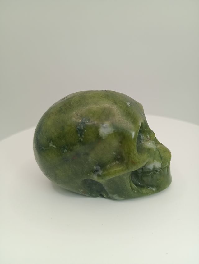 Calavera Jade: Tallada a mano