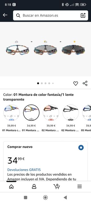 Estuche Kapvoe gafas ciclismo