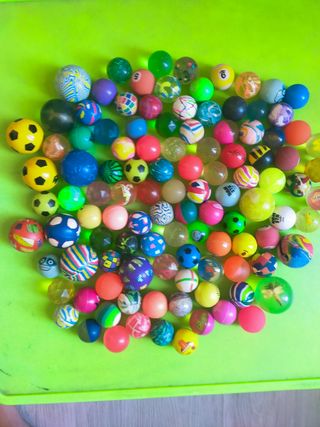 Palline rimbalzine colorate - 110pz