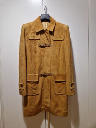 Cappotto scamosciato marrone tg.44