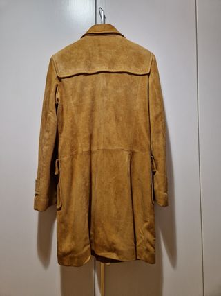 Cappotto scamosciato marrone tg.44