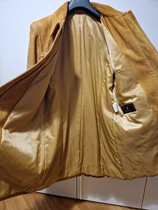 Cappotto scamosciato marrone tg.44