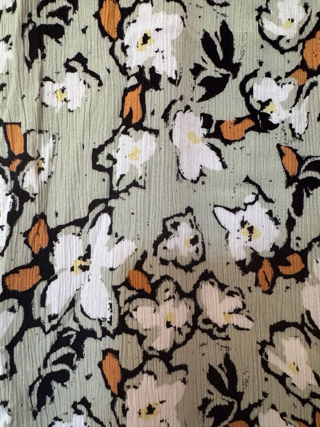 Falda ICHI floral - Verde