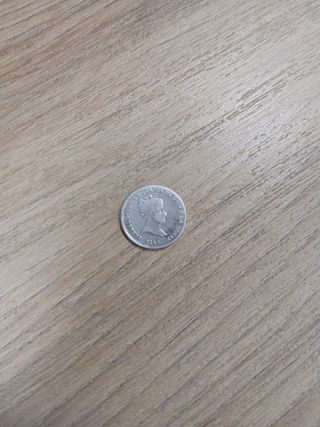 MONEDA 1 REAL ISABEL II PLATA 1852 SEVILLA