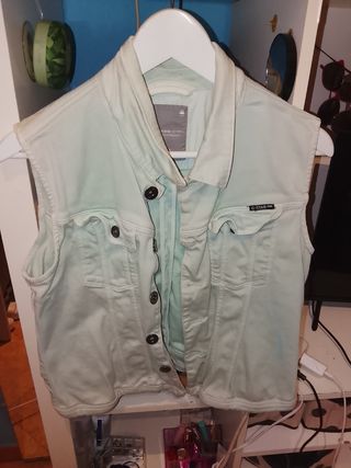 Chaleco G-Star verde claro
