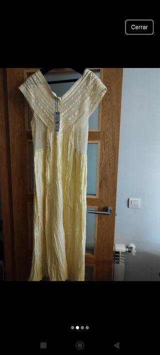 Vestido Zara amarillo talla S