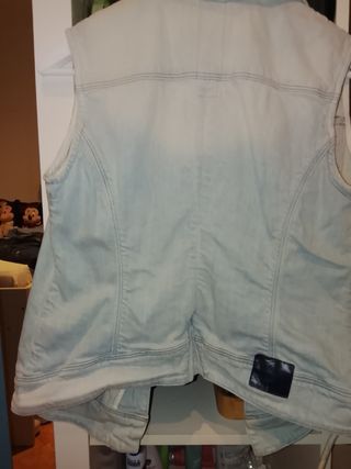 Chaleco G-Star Raw vaquero beige talla S