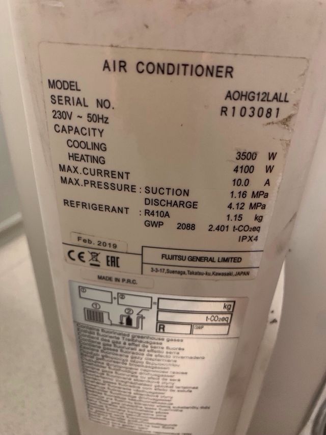 Aire acondicionado General Cassette