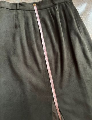 Falda midi negra mujer