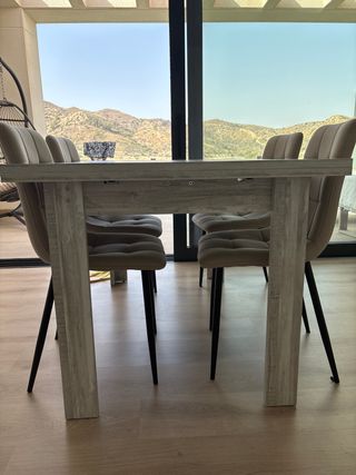 Mesa comedor gris-beige