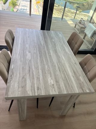 Mesa comedor gris-beige