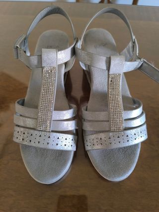 Sandalias Senda Plata