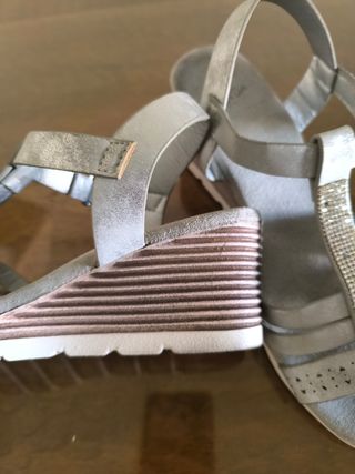 Sandalias Senda Plata