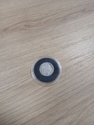 MONEDA 1 REAL ISABEL II PLATA 1859 MADRID