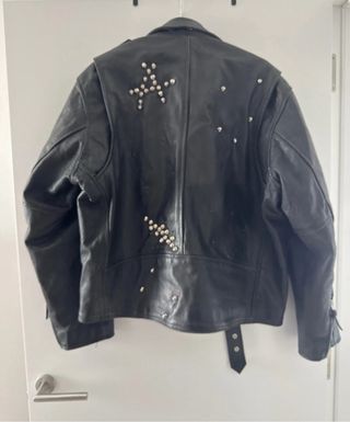Chaqueta cuero negra Punk Rock