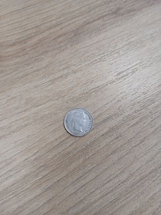 MONEDA 1 REAL ISABEL II PLATA 1859 MADRID