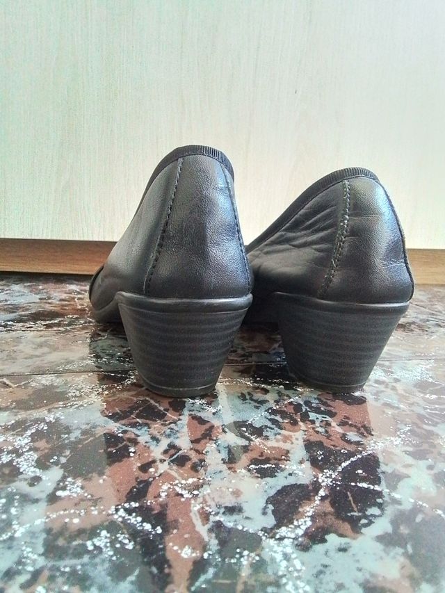 Zapatos negros piel mujer