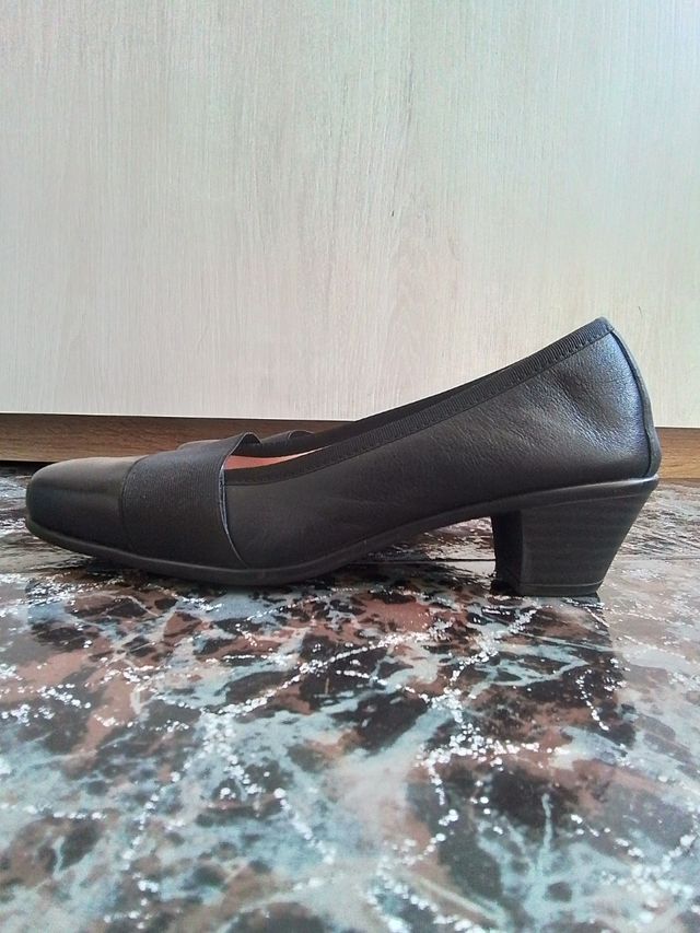 Zapatos negros piel mujer