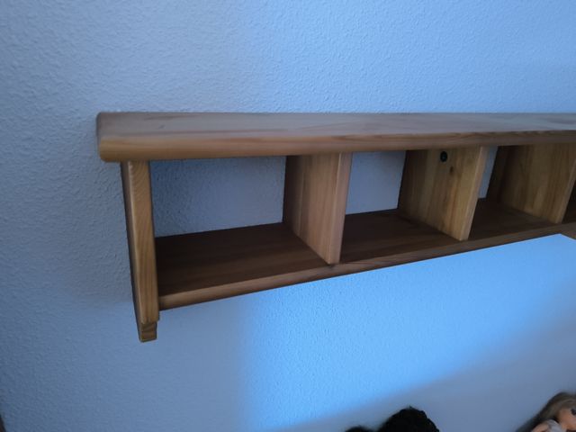 Estante madera 4 compartimentos