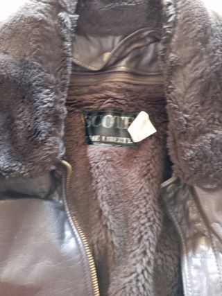 Giubbotto pelle Scoth marrone