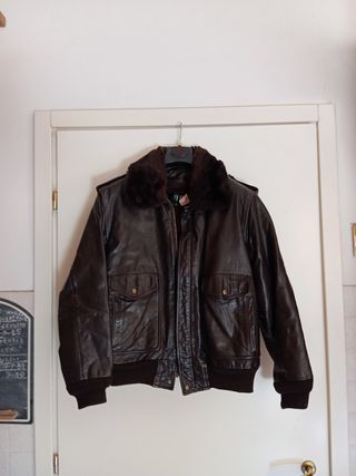 Giubbotto pelle Scoth marrone