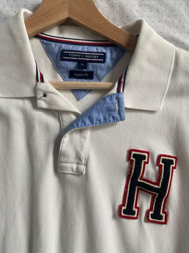 Polo Tommy Hilfiger blanco M