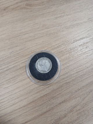 MONEDA 1 REAL ISABEL II PLATA 1852