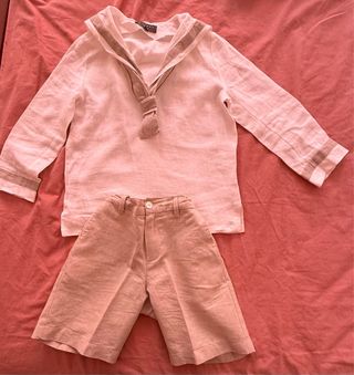 Traje lino comunión niño 8 años