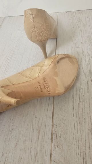 Tacones Jimmy Choo beige