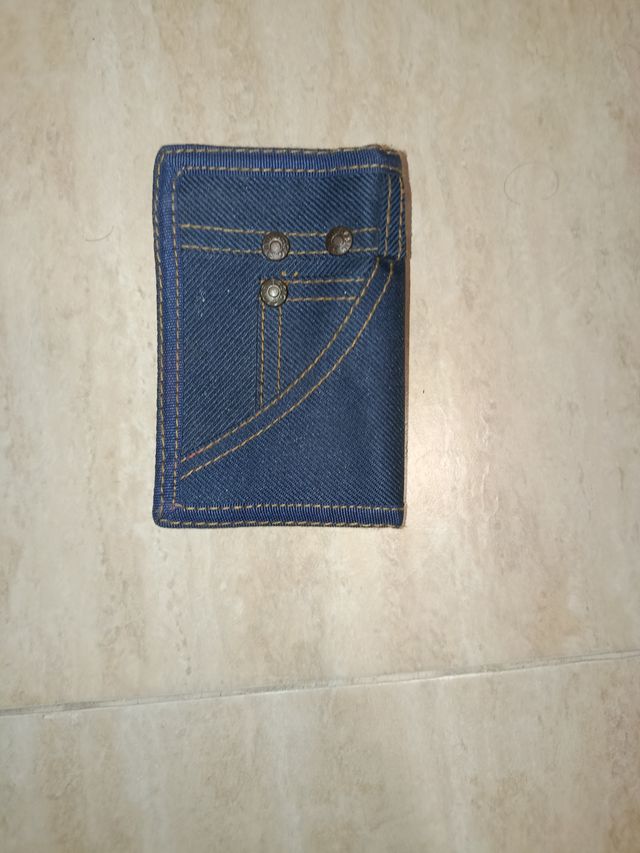 Cartera vaquera azul