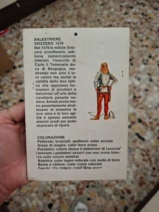 Soldatini Amatì: Balestriere Svizzero 1476