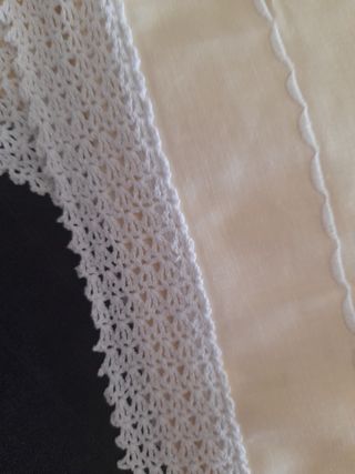 Juego cama algodón cama 1,50 m anchura.