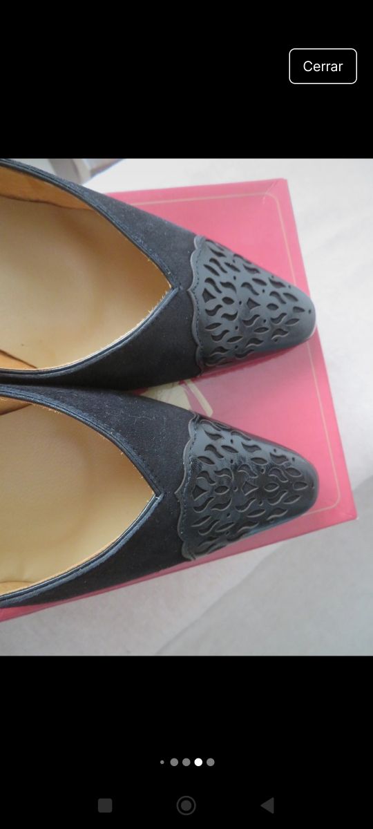 Zapatos Mimapies tacón negro