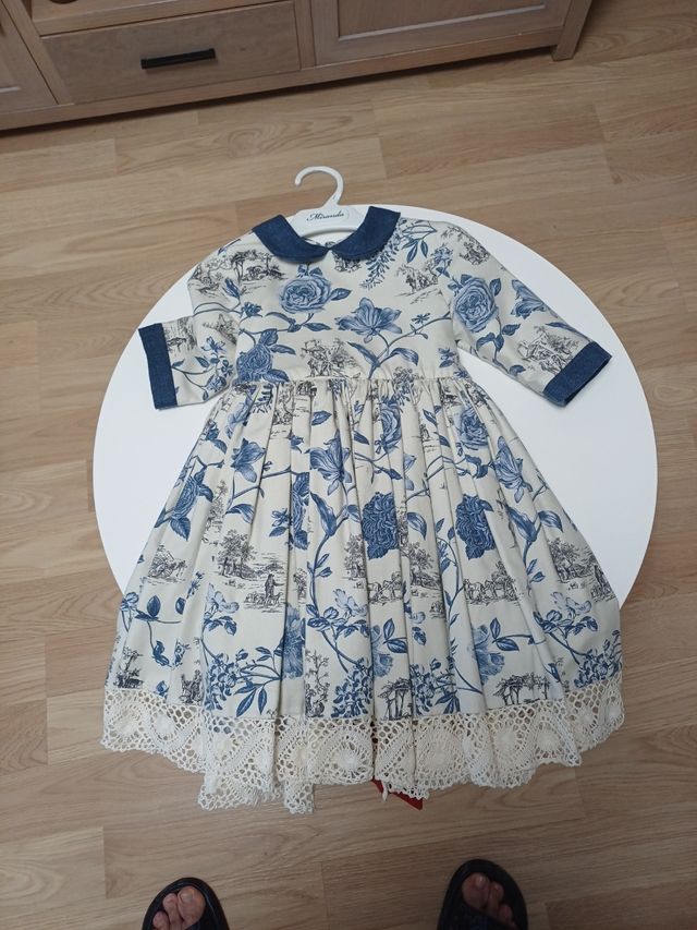 Vestido niña flores - Talla 5